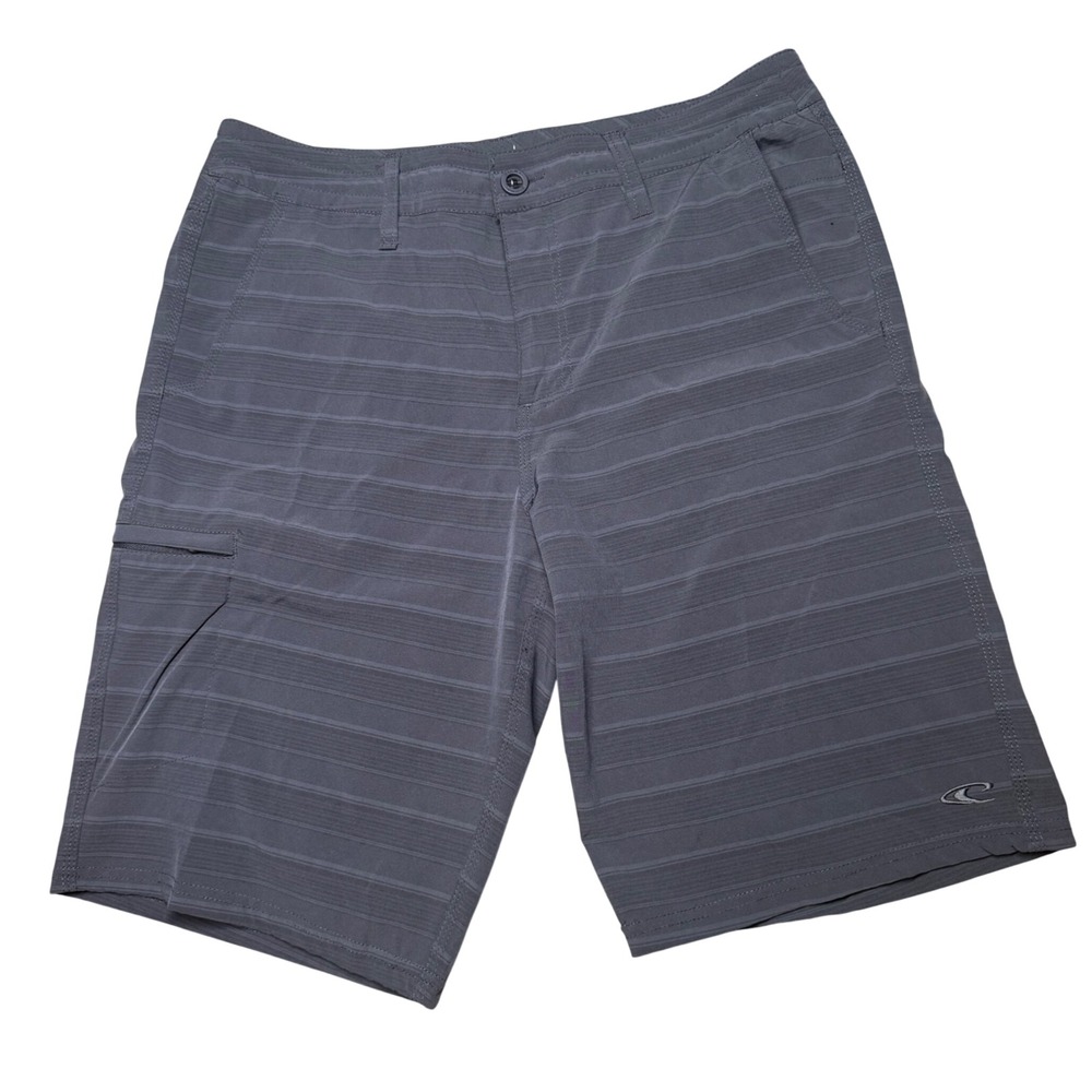 O'Neill Crossover Hybrid‎ Shorts Mens 32 Gray Stretch Cargo Quick Dry Surf